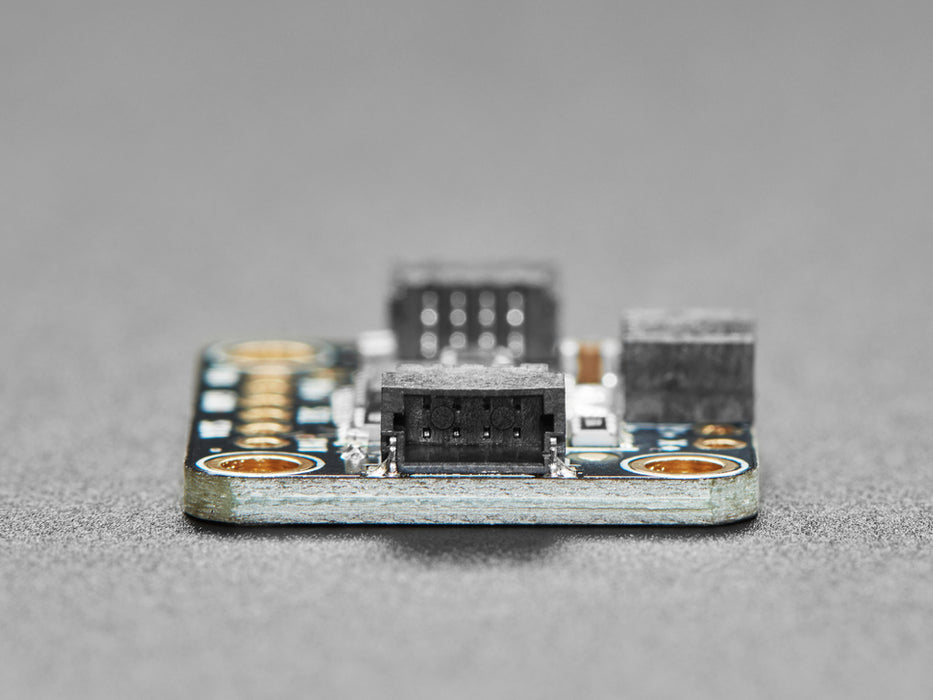 Video of a mushroom-manicured finger pressing a clear touchscreen display. The x-axis and y-axis dimensions are displayed on the connected monochrome OLED display breakout board.