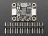 Video of a mushroom-manicured finger pressing a clear touchscreen display. The x-axis and y-axis dimensions are displayed on the connected monochrome OLED display breakout board.