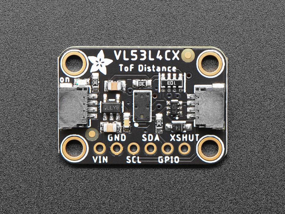 Angled shot of proximity sensor breakout.