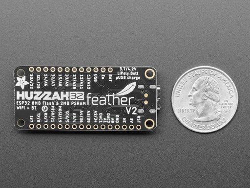 Angled shot of rectangular microcontroller.