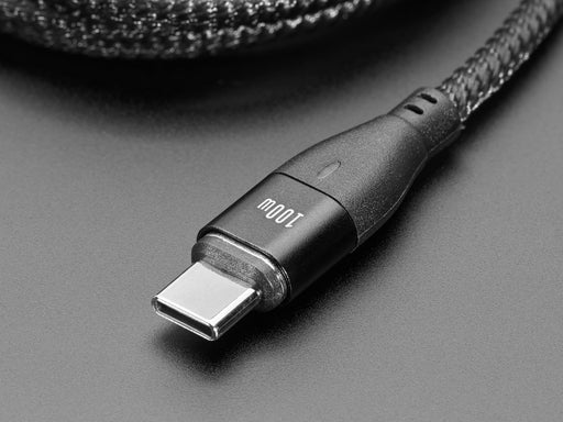 100W Type C charging cable black magnetic