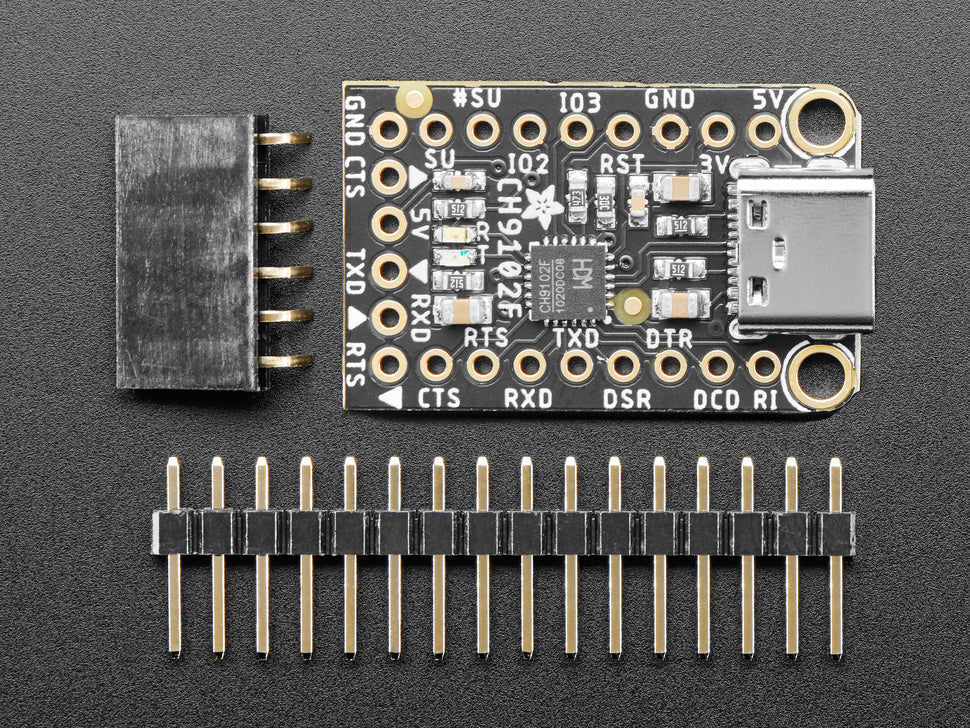 Adafruit WCH CH9102F Friend - USB to Serial Converter — Robot Italy