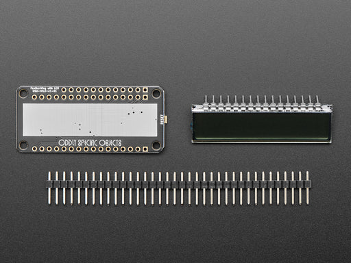 Overhead video of an assembled monochrome LCD screen breakout displaying the time 11:43 A.M.