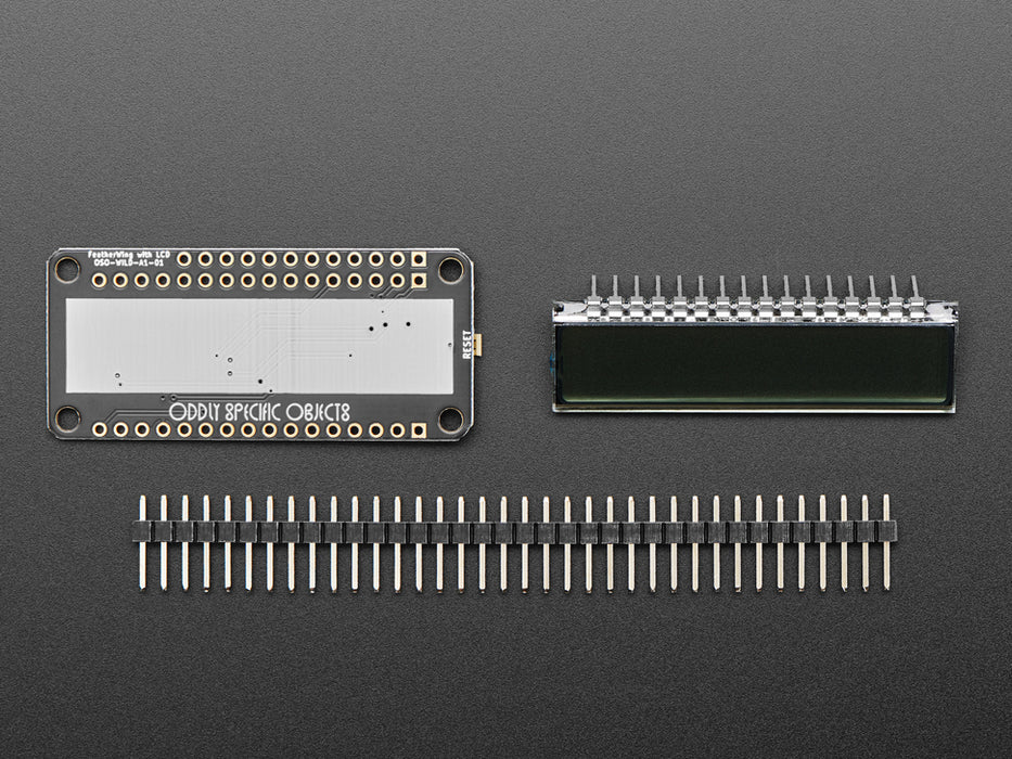 Overhead video of an assembled monochrome LCD screen breakout displaying the time 11:43 A.M.