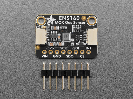 Video of an alcohol swab wafted over a gas sensor connected to an OLED display and microcontroller. The alcohol values on the OLED spike 