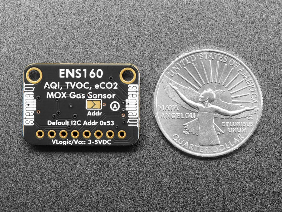 Video of an alcohol swab wafted over a gas sensor connected to an OLED display and microcontroller. The alcohol values on the OLED spike 