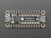 Overhead video of a GPIO expander breakout wired to two LEDs and a microcontroller on a breadboard. A hand presses a button on the bottom of the GPIO expander, individually lighting up the yellow and blue LEDs. 