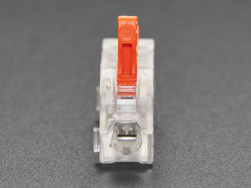 Angled shot of five 1-to-1 wiring block connectors.