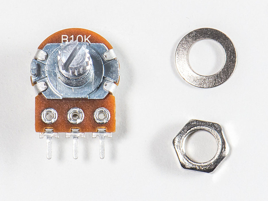 Breadboard Friendly Panel Mount 10K potentiometer linear.