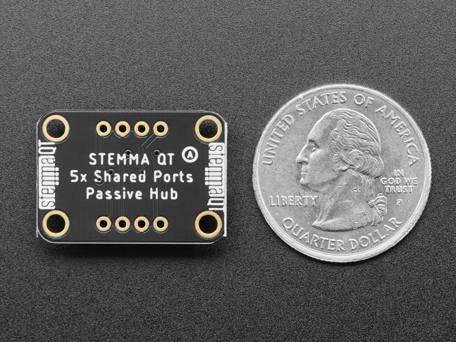 Angled shot of STEMMA QT breakout board.