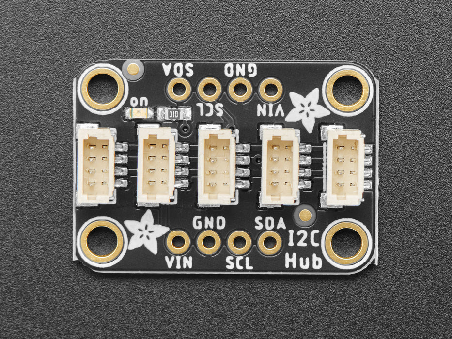 Angled shot of STEMMA QT breakout board.