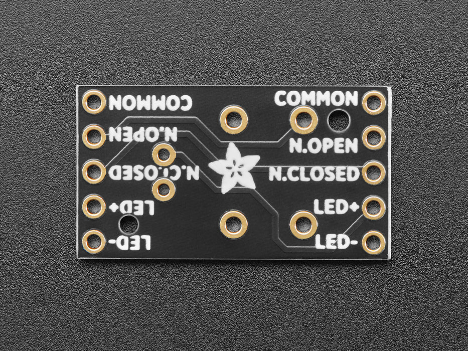 Overhead shot of PCB panel contain two rows of five step-switch breakouts.