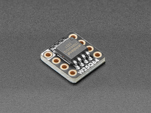 Angled shot of DIP breakout board.