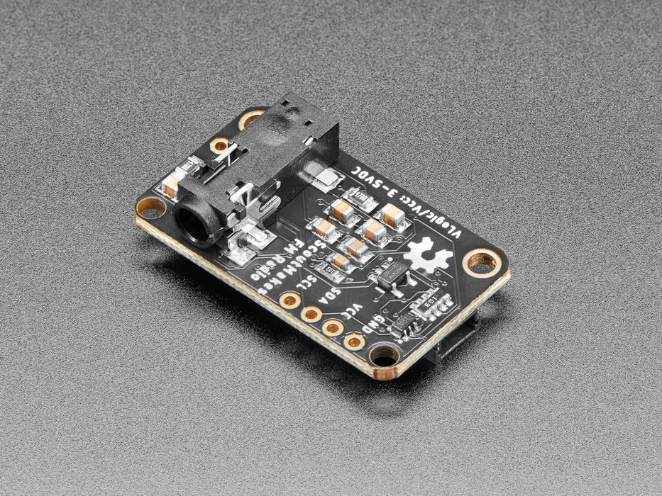 Angled shot of FM Radio breakout board.