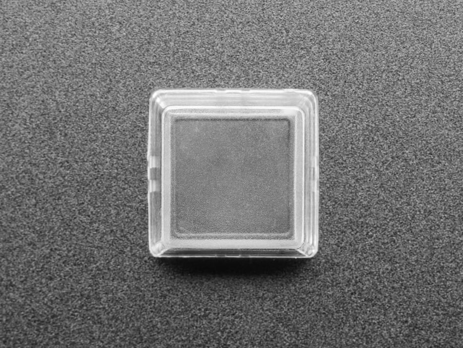 Angled shot of ten black keycaps.