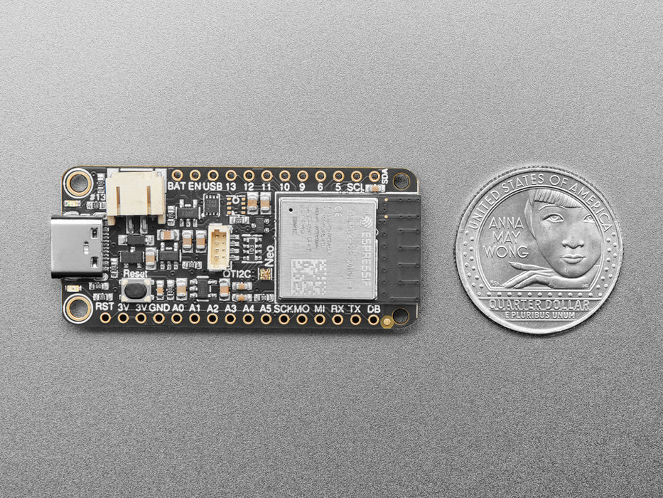 Video of a rectangular microcontroller with a TFT display. A pink manicured finger presses each of the tactile buttons, which are recognized on the TFT display.