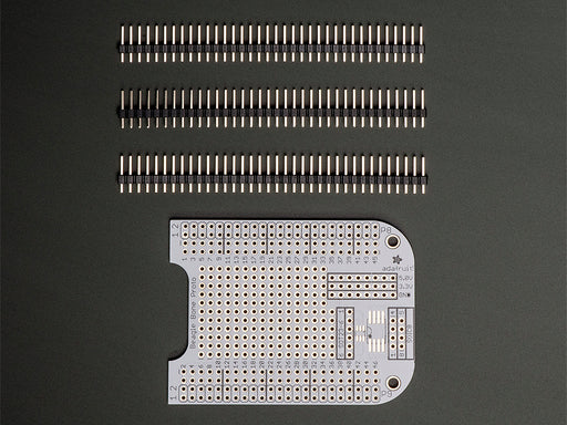 Adafruit Proto Cape Kit for Beagle Bone and Beagle Bone Black installed onto board