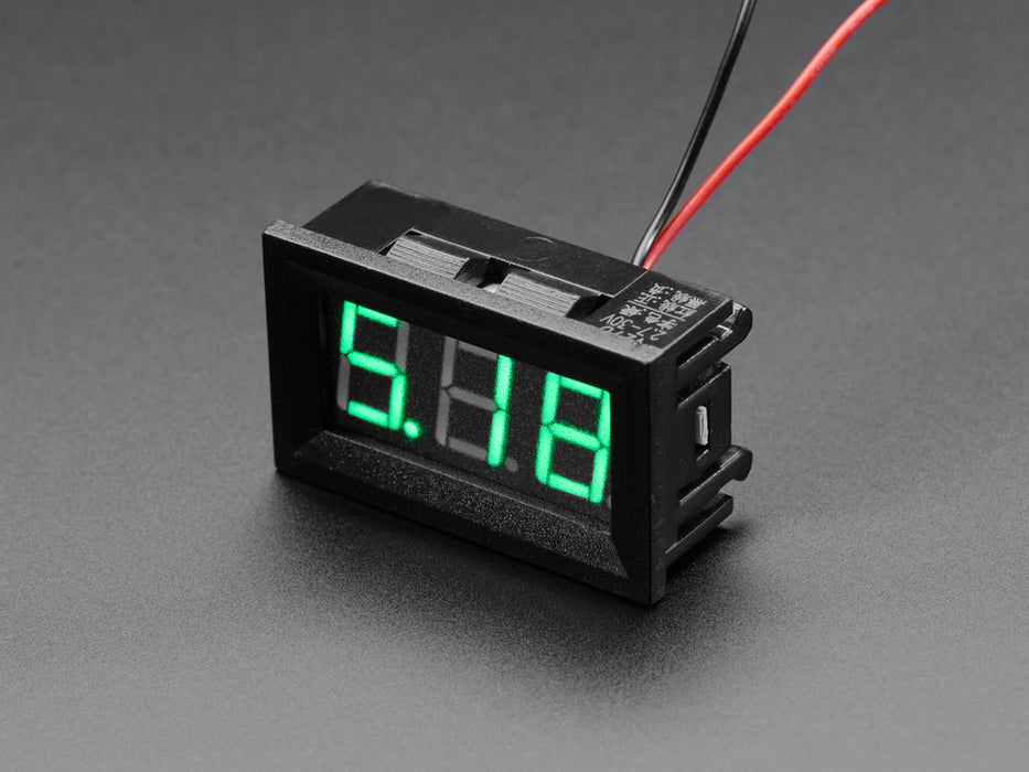 Angled shot of a Panel Current Meter reading 5.18.