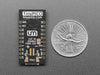 Angled shot of short black microcontroller.