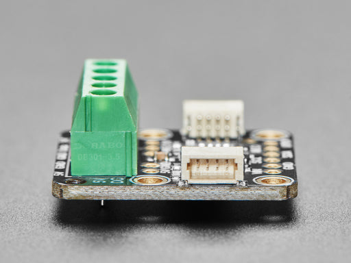 NeoDriver - I2C to NeoPixel Driver Board linked up to LED strip and QT PY.