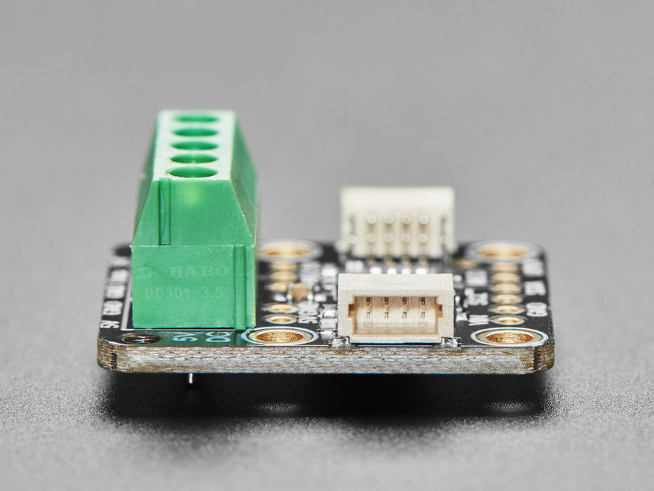 NeoDriver - I2C to NeoPixel Driver Board linked up to LED strip and QT PY.