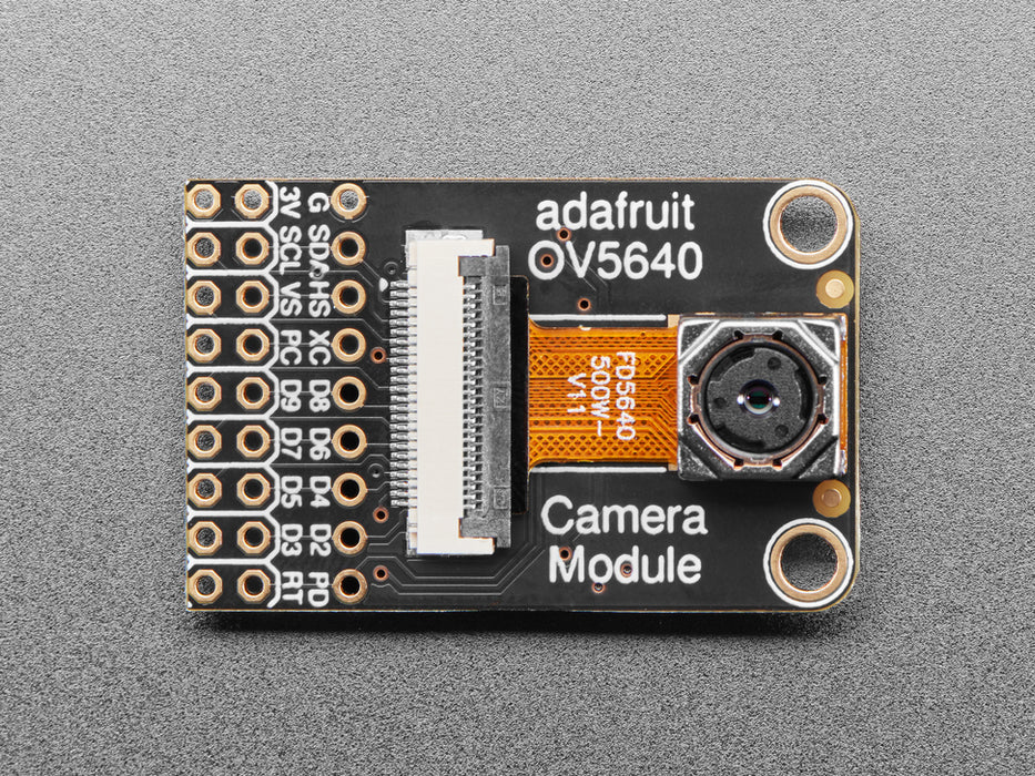 Angled shot of camera module breakout.