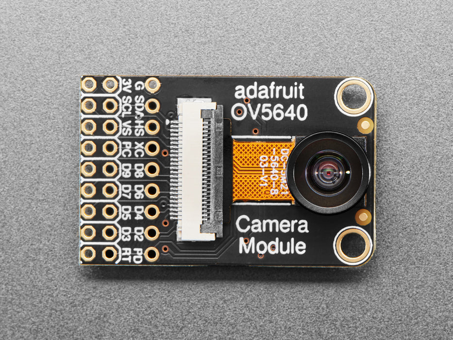 Angled shot of camera module breakout.