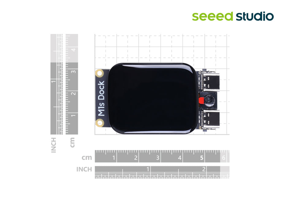 Sipeed M1s Dock AI RISC-V Development Broad with 1.69 Inch CTP Screen,WiFi/BT/Bluetooth5/wireless module - 768KB SRAM + 64MB RAM