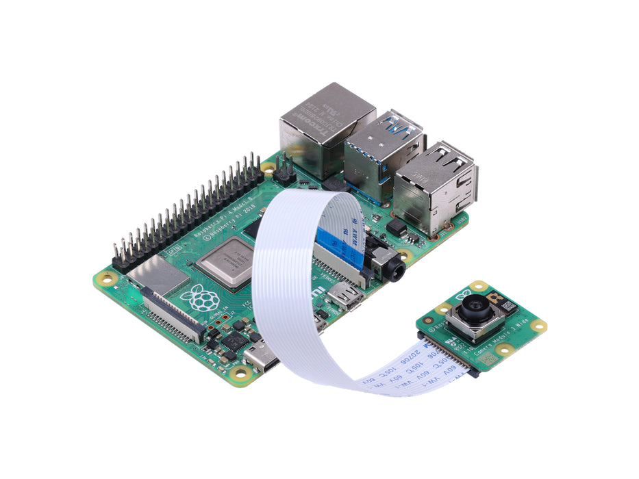 Raspberry Pi Camera Module 3 Wide - Sony IMX708, 4608 × 2592 pixels, 120 degrees Diagonal FOV, IR cut filter, autofocus