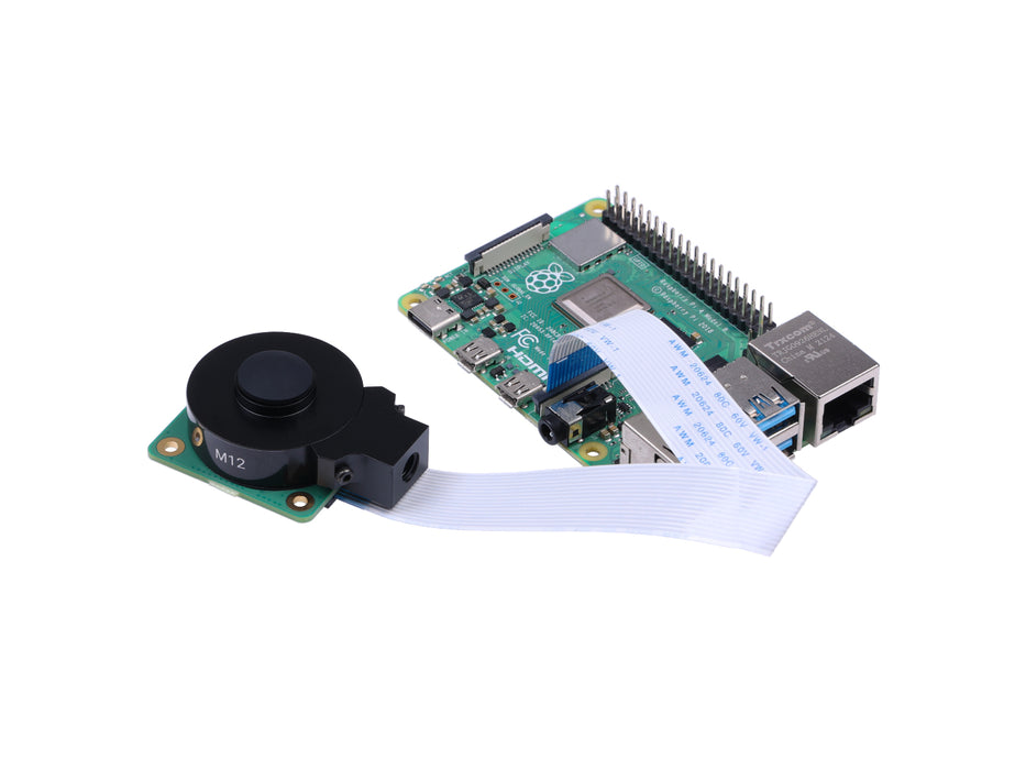 Raspberry Pi HQ Camera - M12 mount, 12.3-Megapixel, IMX477R, IC cut filter integrated, compatible with all models of Raspberry Pi