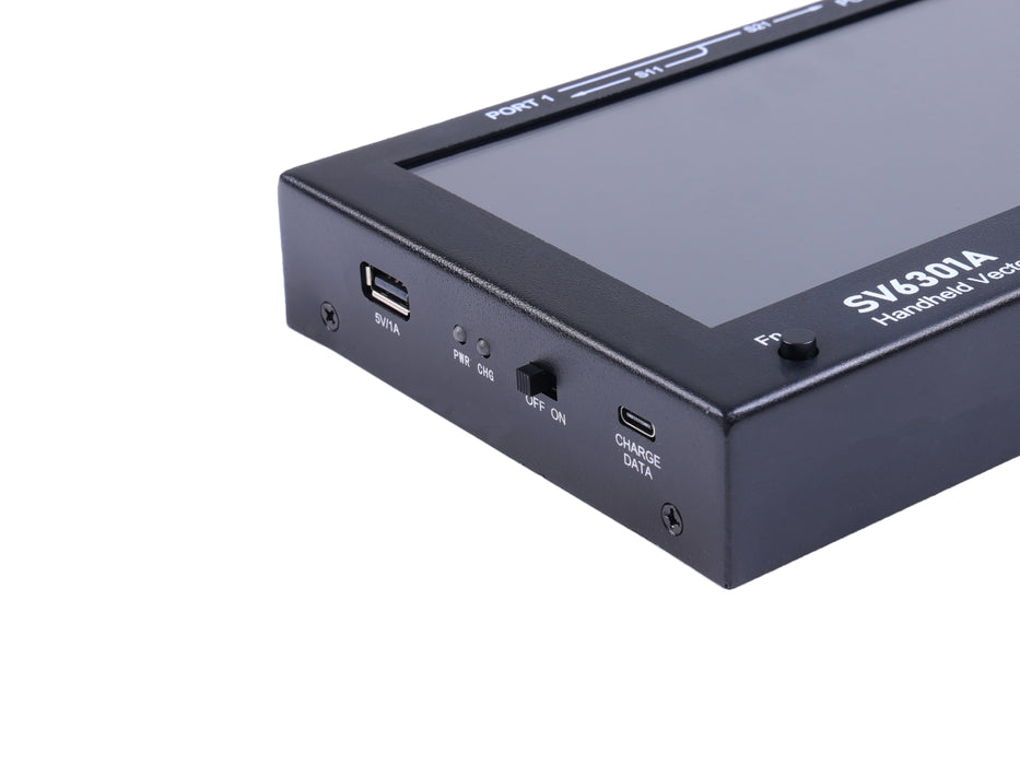 CHELEGANCE SV6301A – 6.3G VNA WITH 7"CAPA,CITIVE TOUCHSCREEN, PowerOut -40dBm ~ -10dBm, PowerIn -100dBm(MAX), 8GB TF card