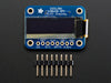 Monochrome 0.91" SPI OLED module with white text