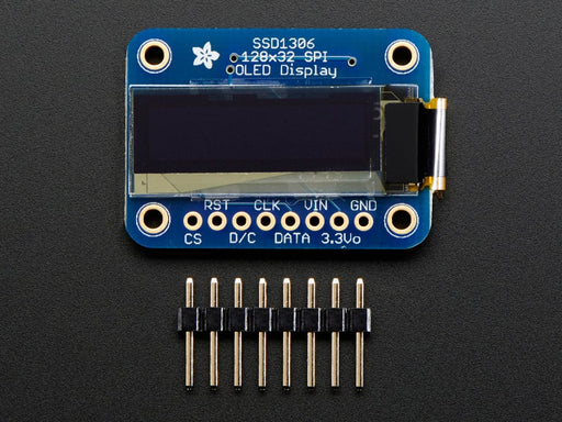 Monochrome 0.91" SPI OLED module with white text