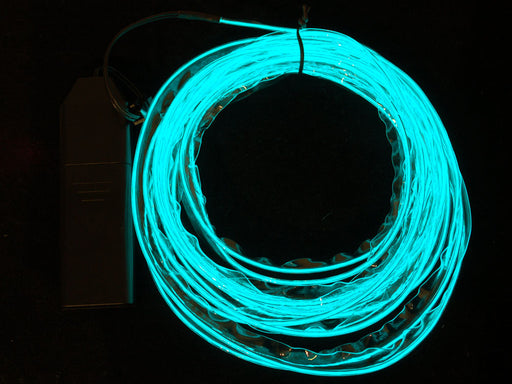 Coil of unlit EL wire