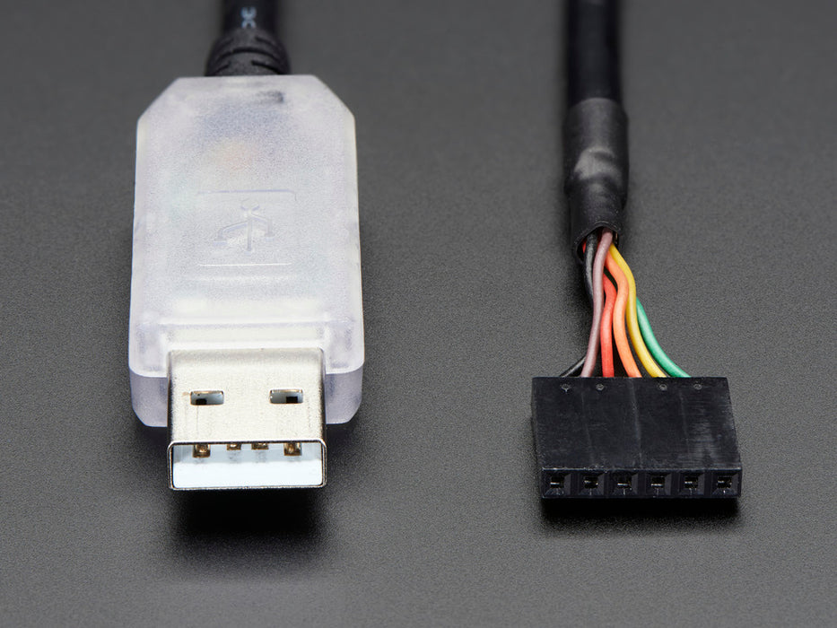 Coiled FTDI Serial TTL-232 USB Cable. 