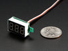 Angled shot of a Mini 3-wire Volt Meter that reads 3.2. 