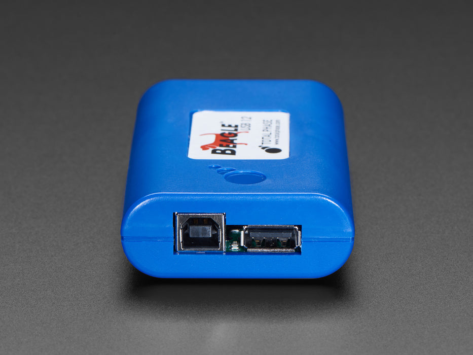 Angled shot of a Beagle USB 12 - Low/Full Speed USB Protocol Analyzer