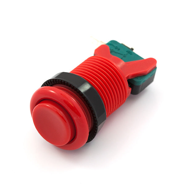 Arcade Push Button 35mm - concave - red