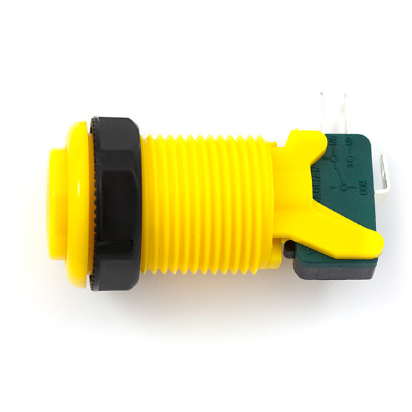Arcade Push Button 35mm - concave - yellow