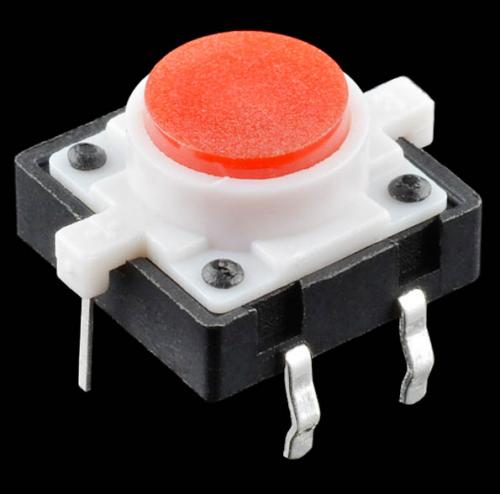 LED tactile button - Red