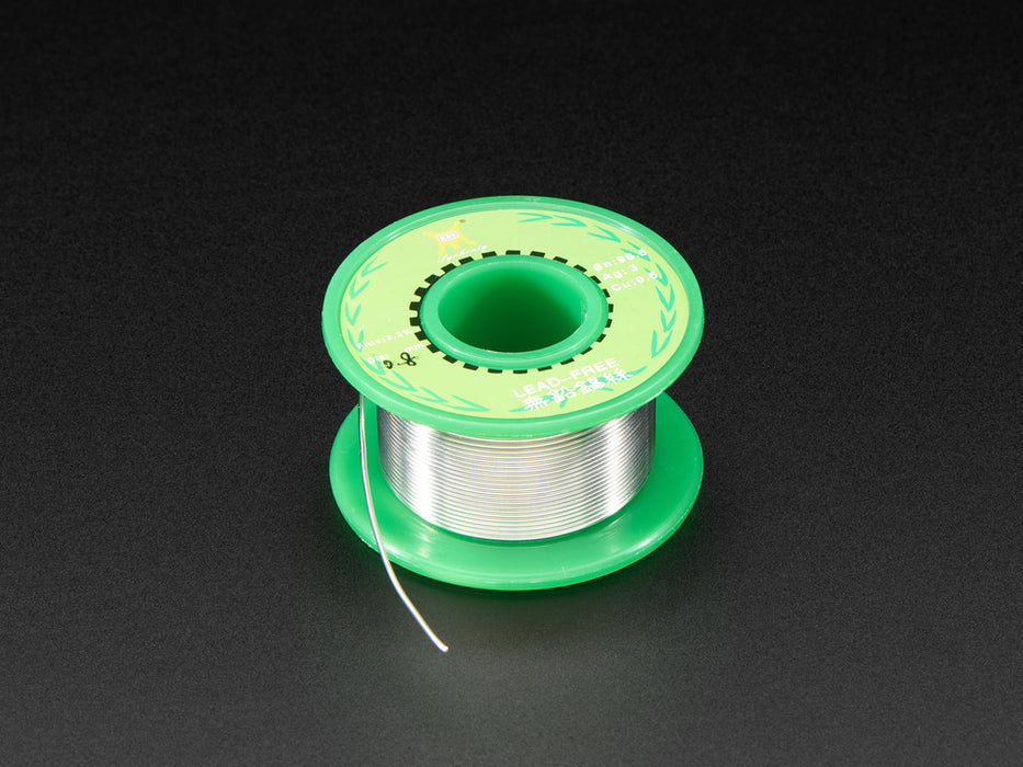 Solder Spool - 1/4 lb SAC305 RoHS lead-free / 0.031" rosin-core .