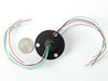 Slip Ring with Flange and 6 wires