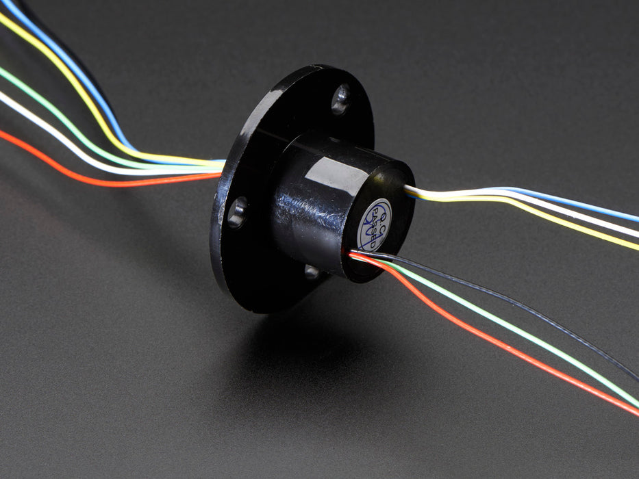 Slip Ring with Flange and 6 wires