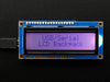 USB + Serial Backpack Kit with 16x2 RGB backlight positive LCD - Black on RGB