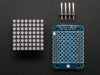 Adafruit Mini 8x8 LED matrix w/I2C Backpack- Yellow-Green.