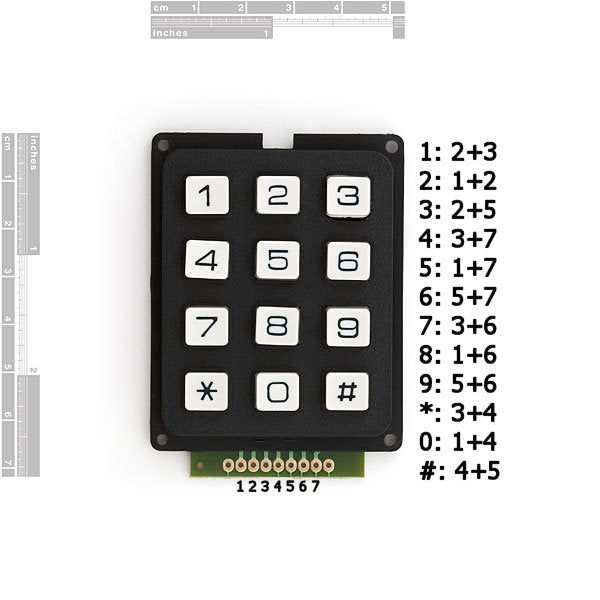 Keypad 3x4