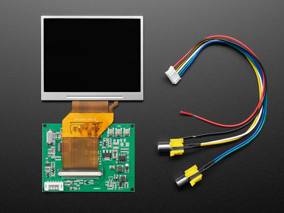 Bare 3.5" Television TFT Display with Receiver board and RCA connector