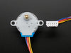 Angled shot of a Small Reduction Stepper Motor. 