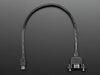 Panel Mount USB Cable - B Female to Mini-B Male