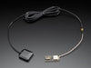 External Active GPS Antenna block type with long antenna cable.